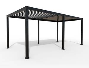 Weide Aluminium Pavillon anthr. 3x6 M Grau - Metall - 600 x 250 x 300 cm