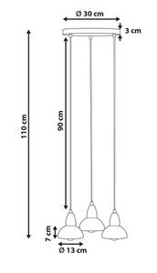 Lampe suspension CASTALY 30 x 30 cm