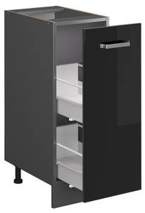 Apothekerschrank R-Line 45509 Anthrazit - Hochglanz Schwarz