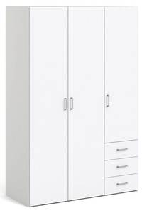 l' armoire Spell Blanc - En partie en bois massif - 116 x 175 x 49 cm