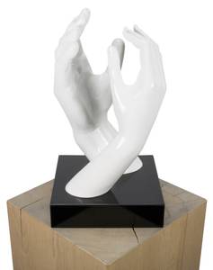 Sculpture moderne As we touched Blanc - Pierre artificielle - Matière plastique - 21 x 41 x 21 cm