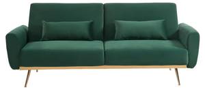 Schlafsofa LAUNEI Grün - Textil - 160 x 86 x 230 cm