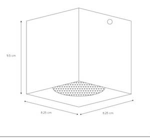 Strahler, Spots & Aufbaustrahler Bido Weiß - Metall - 9 x 10 x 9 cm