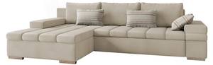 Ecksofa Bangkok Beige - Ecke davorstehend links