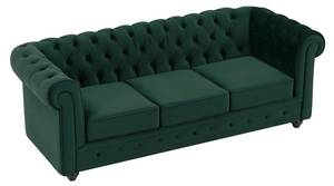 Canapé CHESTERFIELD Vert - Profondeur : 205 cm