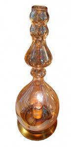 Lampe à poser en verre fumé transparent Verre - 20 x 46 x 20 cm