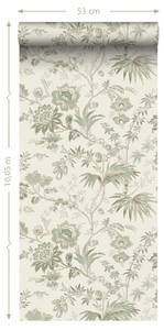 Tapete Blumenmuster 6962 Beige - 53 x 1005 x 1005 cm