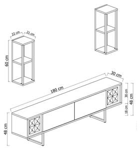 Fernsehschrank Dfantin Anthrazit