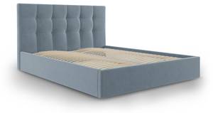 Bett mit Box + Kopfteil PHAEDRA Blau