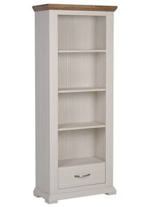 Bibliothèque KINGSTON Beige - Marron - Blanc - Bois manufacturé - 70 x 179 x 34 cm