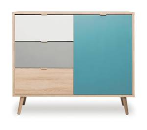 Kommode Cuba Sonoma Eiche Braun - Holzwerkstoff - 103 x 87 x 40 cm