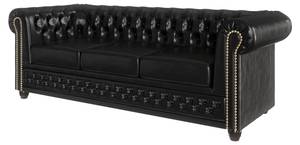 Chesterfield Perry Sofa 3 sitzer Schwarz