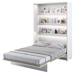 Schrankbett Bed Concept BC-01+Matratze Hochglanz Weiß