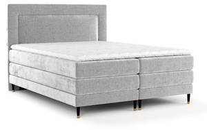 Boxspringbett Madame Grau - Breite: 180 cm