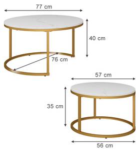 Couchtisch-Set Montreal 41523 Weiß