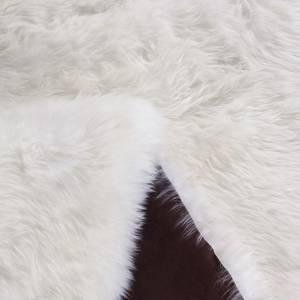 Tapis en peau Davos I Peau de mouton - Blanc crème - 130 x 190 cm