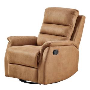 Fauteuil de relaxation Letha Microfibre - Marron clair