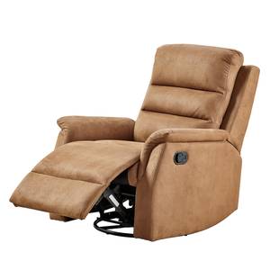 Relaxfauteuil Letha microvezel - lichtbruin