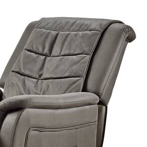 Fauteuil de massage Laurin Aspect cuir vieilli - Gris foncé