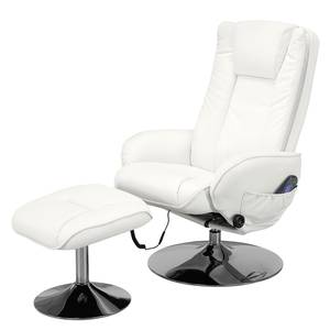 Fauteuil de massage Portis Imitation cuir - Blanc