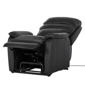 Tv-fauteuil Charly (met opstahulp) zwart kunstleer