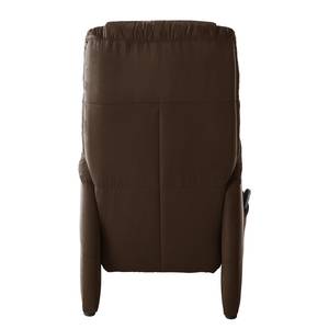 Fauteuil TV Coy Microfibre - Marron - Sans fonction