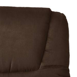 Fauteuil TV Coy Microfibre - Marron - Sans fonction