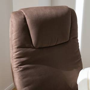 Fauteuil TV Coy Microfibre - Marron - Sans fonction