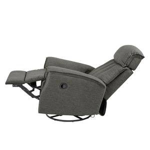 Tv-fauteuil Turon (met schommelfunctie) geweven stof - Grijs