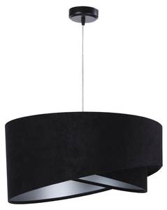 Lampe à suspension MADAN Noir - Blanc - Métal - Textile - 50 x 25 x 50 cm