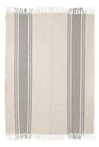 Plaid Fiorentino Grau - Textil - 130 x 1 x 180 cm