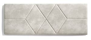 Tête de lit en tissu Rhombus 162x57 Blanc