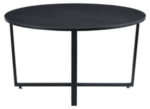 Table Basse Vadstena Ronde Noir - Bois manufacturé - 80 x 45 x 80 cm
