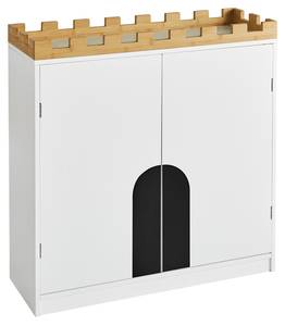 Bibliothèques enfant KMB44-W Blanc - Bois manufacturé - 86 x 87 x 30 cm