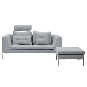 Sofa Madison (2-Sitzer) Webstoff Webstoff Anda II: Silber