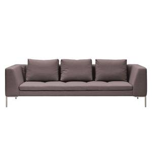 Sofa Madison (3-Sitzer) Webstoff Webstoff Milan: Grau-Braun