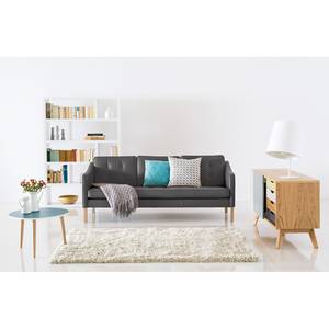 Sofa Risor (3-Sitzer) Echtleder Echtleder Neka: Grau