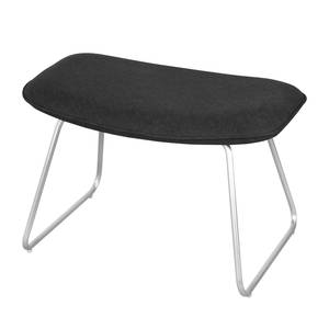 Hocker Gem Webstoff Stoff Kira II: Anthrazit