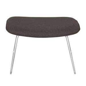 Hocker Gem Webstoff Stoff Kira II: Braun