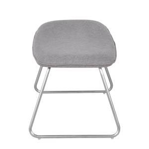 Hocker Gem Webstoff Stoff Kira II: Grau