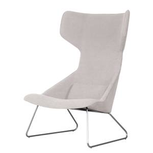 Fauteuil à oreilles Gem I Tissu Tissu Kira II : Beige