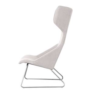 Fauteuil à oreilles Gem I Tissu Tissu Kira II : Beige