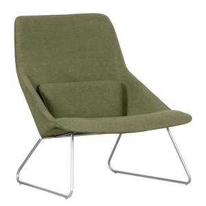 Fauteuil Gem II geweven stof Stof Kira: Groen