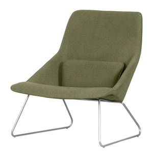 Fauteuil Gem II geweven stof Stof Kira: Groen