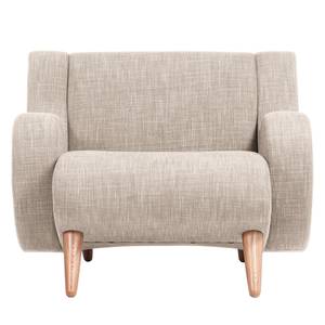 Fauteuil Wimbledon geweven stof geweven stof - Stof Frea: Lichtbeige