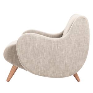 Fauteuil Wimbledon geweven stof geweven stof - Stof Frea: Lichtbeige