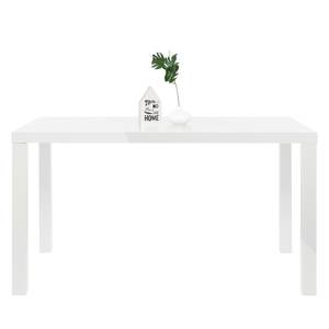 Table Pamati Blanc brillant - 140 x 80 cm