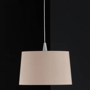 Suspension Maxi IV Tissu mélangé / Métal - 1 ampoule - Cappuccino / Chrome