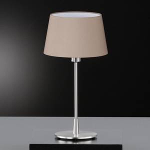 Lampe Maxi I Tissu mélangé / Métal - 1 ampoule - Cappuccino / Chrome