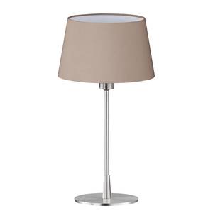 Lampe Maxi I Tissu mélangé / Métal - 1 ampoule - Cappuccino / Chrome